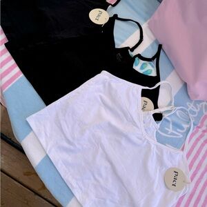 Pact Everyday Shelf Bra Cropped Camisole 3-Pack